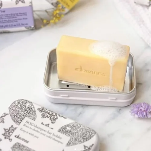 Vista 6 de Davines Shampoo Bar, Practical Compact Solid Texture Turns into Rich Creamy Foam, Travel