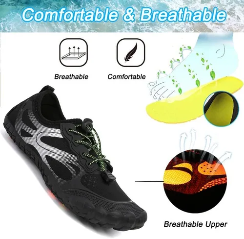 Vista 3 de LIZRHA Zapatos de agua para hombre, zapatos de agua para mujer, zapatos de agua para hombre, zapatos de playa para hombre y mujer, zapatos