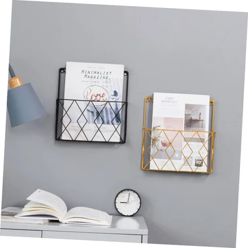 Vista 5 de IMIKEYA Estante de libros montado en la pared para apuestas