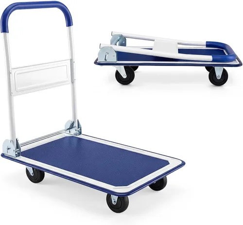 Vista 10 de Giantex, plataforma plegable tipo carrito, carretilla de mano, plegable, para depósito, 660 libras