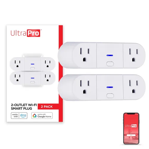 Vista 7 de UltraPro Enchufe inteligente WiFi, hogar inteligente, interruptor inteligente, salida inteligente, funciona con Alexa, Echo y Google Home,