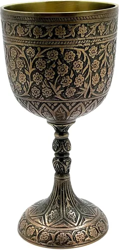 Vista 10 de Copa de cáliz de vino cáliz medieval decoración cáliz hecha a mano Arthur King Cáliz Copa de cerveza 9.5 fl oz
