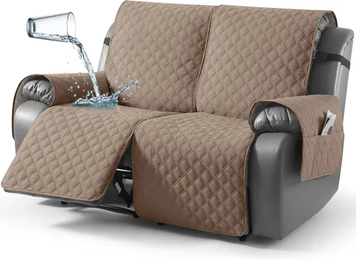 Vista 8 de TAOCOCO - Funda antideslizante para silla reclinable, funda para sofá, funda para silla reclinable pequeña con correas elásticas, protector