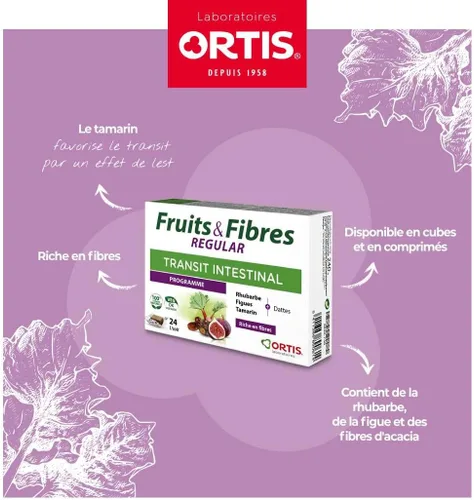 Vista 5 de Ortis Frutas y Fibras Regular 24 Cubos