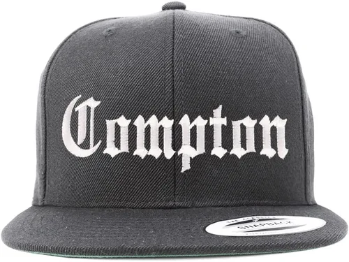 Vista 7 de Trendy Apparel Shop Compton City Old English - Gorra de béisbol bordada con visera plana