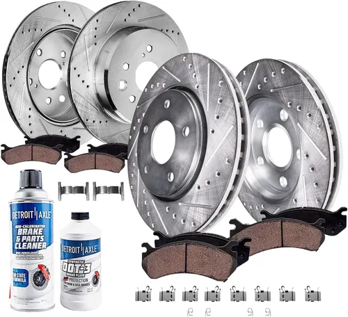Vista 37 de Detroit Axle - Kit de freno trasero para Ford Fusion Lincoln MKZ Zephyr Mazda 6 Mercury Milan, repuesto de pastillas de freno de cerámica
