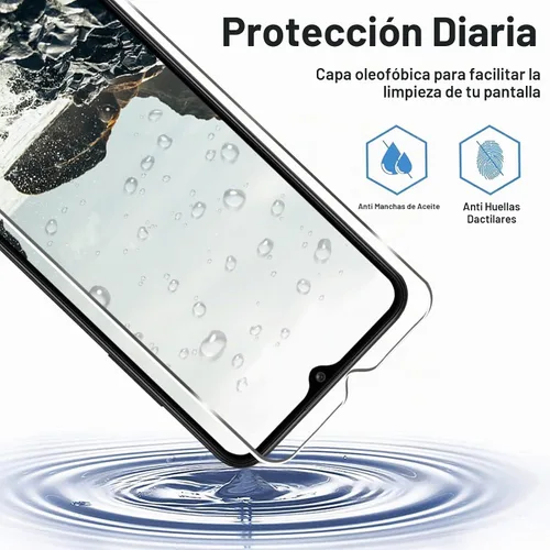 Vista 4 de Paquete de 3+3 protectores de pantalla para Samsung Galaxy A03s + protector