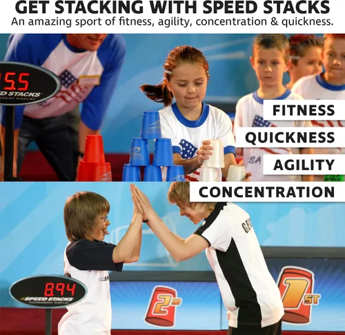 Vista 5 de Conjunto de vasos para apilar, deportivos, de Speed Stacks
