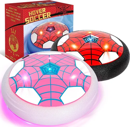 Vista 8 de Balón de Fútbol Flotante, Paquete de 2 - Juguetes de Fútbol de Interior para Niños, Juegos Deportivos Geniales para Niños y Niñas, Regalos