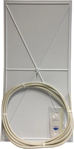 Vista 4 de Inbrella 100 desviador de fugas de plástico de poliestireno blanco para tejas de techo, 2' x 2