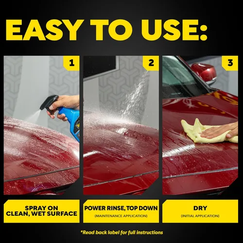 Vista 8 de Meguiar's - Cera de cerámica híbrida, cera en aerosol fácil de usar para el detalle del automóvil con la potencia protectora superior