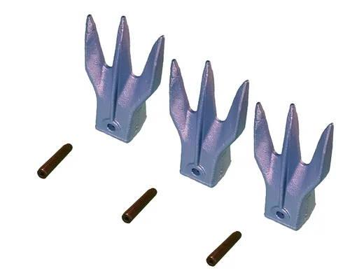 Vista 5 de Mini excavadora cubo Trident Rock Tooth, 238-3207 TR3 w/Pin, compatible con CAT VRS-50 (1)