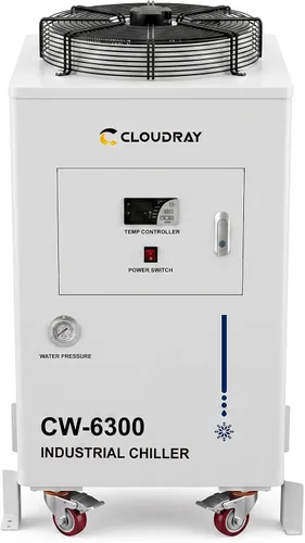 Vista 7 de Cloudray Enfriador de agua CW-6300 8000W Enfriamiento para máquina CNC