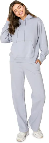 Vista 8 de Cali1850 Cloud Nine - Sudadera con capucha de forro polar para mujer, ajuste relajado, capucha de doble capa, puños y dobladillo acanalados