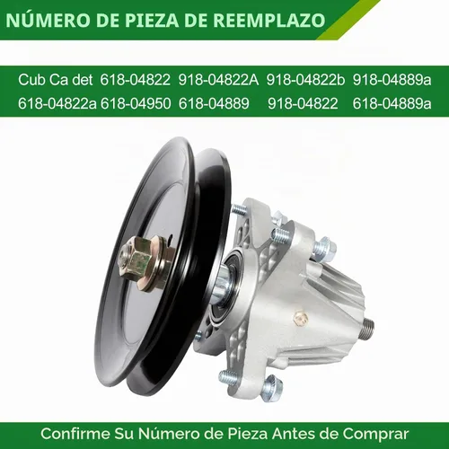 Vista 3 de 04822B Conjunto de husillo para Cub Cadet RZT 42 L42 S42 LTX1040 LTX1042