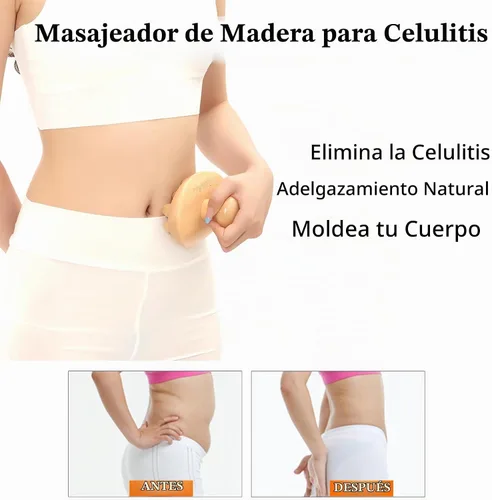 Vista 3 de Kit de maderoterapia de madera, fascias de madera y masajeador de celulitis para cuerpo