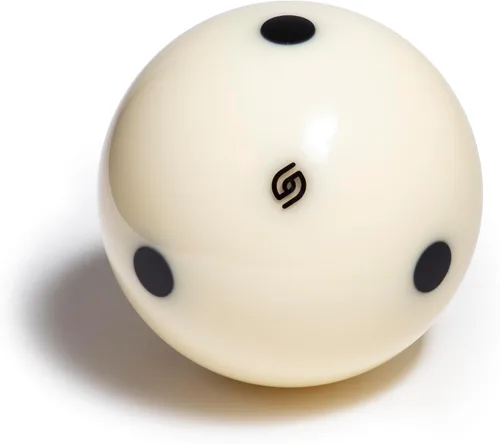 Vista 2 de Aramith Tournament - Bola de billar negra de 2 1/4 pulgadas, 6 puntos negros en una ampolla