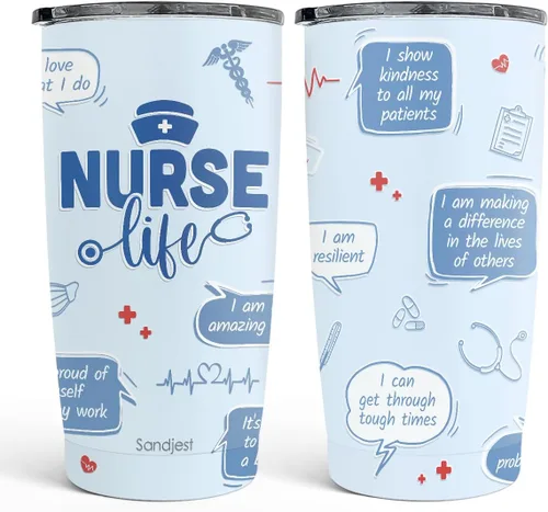 Vista 26 de SANDJEST A Veces Olvidas Que Eres Increíble Así Que Este Es Tu Recordatorio - Set de regalo de vaso – Regalos inspiradores de cumpleaños, Navidad