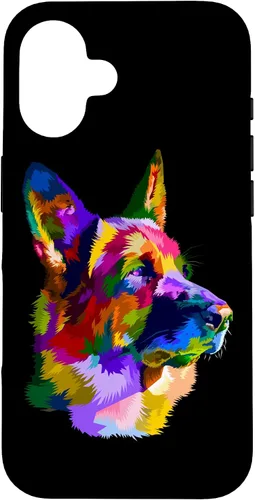 Vista 32 de Funda para iPhone 17 con diseño de pastor alemán para propietarios de perros