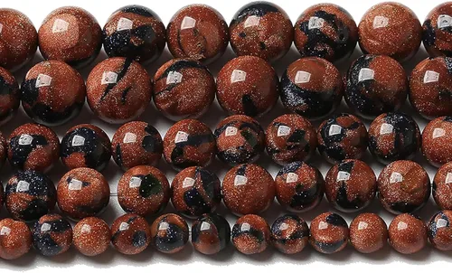 Vista 27 de 36 piezas de cuentas sueltas de espacio de jade de epidoto verde y rojo natural de 10 mm, cuentas redondas para hacer joyas DIY, collares, pulseras