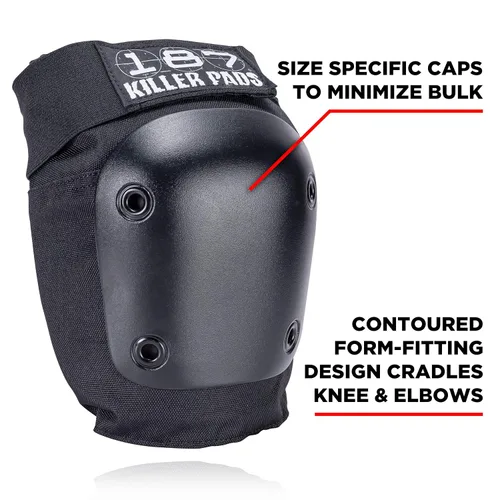 Vista 2 de 187 Killer Pads Paquete combinado de rodilleras, coderas, negro, XS