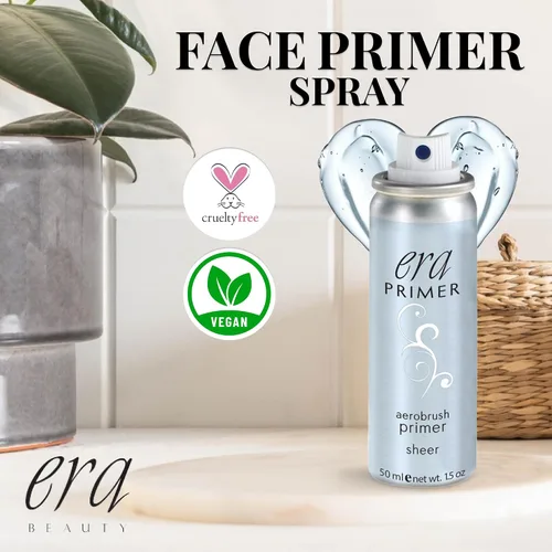 Vista 4 de ERA Beauty Spray Maquillaje Cara Primer, 1.5oz, Cosméticos Profesionales Aerógrafo