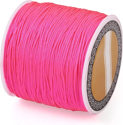 Vista 37 de Cheriswelry 8 rollos de 49 yardas/rollo de 0.031 in de hilo de nailon para macramé, cordón de nudo chino para pulsera tejida personalizada