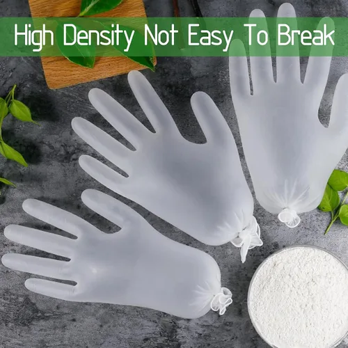 Vista 5 de Dr.GreenPanda Clear Vinyl Disposable Gloves Food Safe Latex Free Powder Free for Cooking Cleaning Food Service GPVF or MPVF