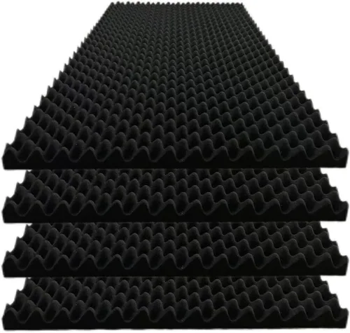 Vista 6 de 2 Pack Paneles de Espuma de Huevo para Insonorización, Paneles de Espuma Acústica de 48''X24''X2'' Pulgadas, Paneles de Pared Insonorizados de Alta
