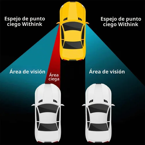 Vista 5 de Espejo de punto ciego para vehículo, con forma de ventilador, vidrio de alta definición, sin marco, espejo retrovisor convexo de gran angular