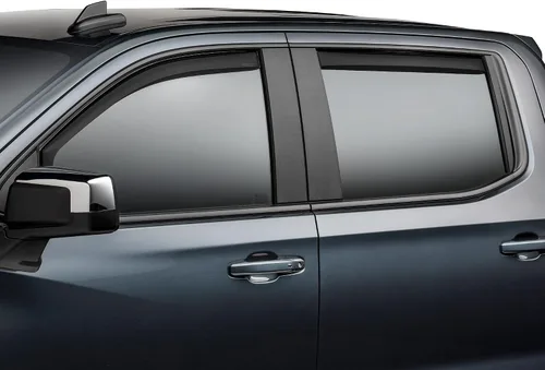 Vista 6 de Weathertech Deflectores de ventana lateral de ajuste personalizado para Chevrolet Silverado 1500 LTD, Silverado 1500, Sierra 1500 Limited Tinte
