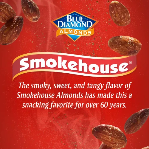 Vista 3 de Blue Diamond Almonds Smokehouse y nueces dulces con sabor a chile tailandés