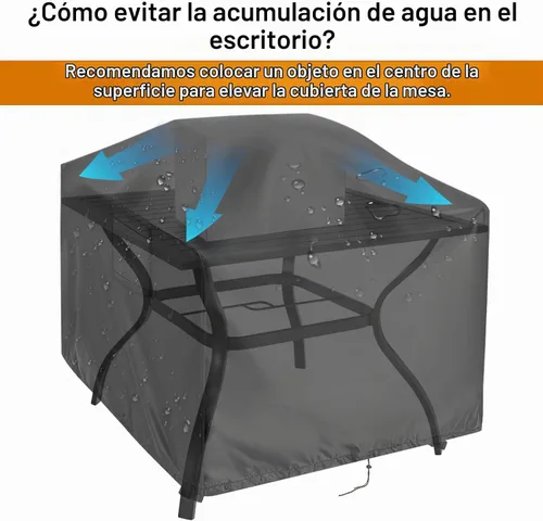 Vista 4 de Kingling - Mantel cuadrado impermeable para mesa de exterior, 24 pulgadas