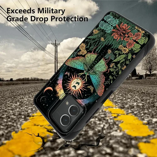 Vista 3 de Funda para Samsung Galaxy A23 Galaxy A13 4G/5G, Galaxy A04, Galaxy A04S, Galaxy A32 5G, con 2 protectores de pantalla, funda protectora híbrida