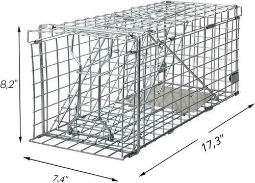 Vista 4 de Gingbau Trampa de ardillas plegable resistente para animales vivos (no para ratón)