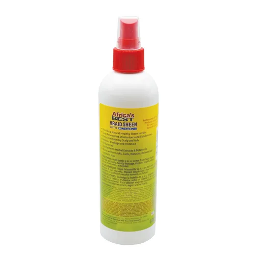 Vista 2 de Africa's Best Braid Sheen Spray con acondicionador, 12 onzas, verde, 1-102-12-1243-01