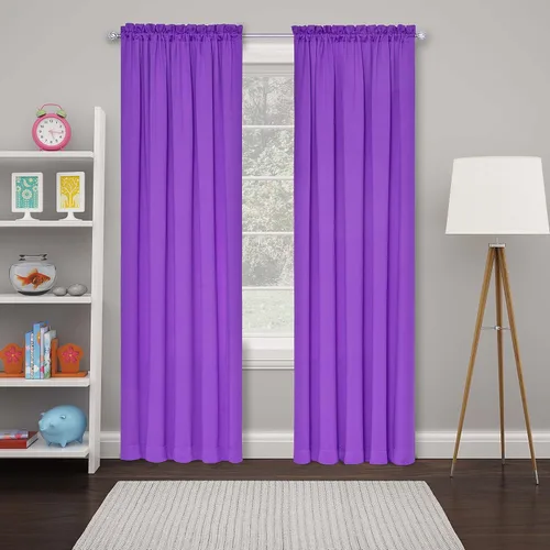 Vista 19 de Eclipse Cortina Sólida Thermapanel para Oscurecer la Habitación con Bolsillo para Barra, Cortina de Ventana para Dormitorio y Sala de Estar