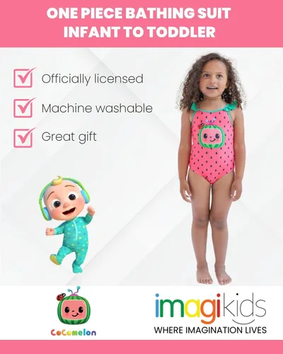 Vista 2 de CoComelon Tomtom Yoyo JJ - Traje de baño de una pieza para bebés y niños pequeños