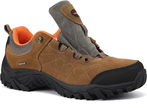 Vista 3 de Zapatos de senderismo para hombre para hombre antideslizantes de caña baja ligeros para senderismo para exteriores
