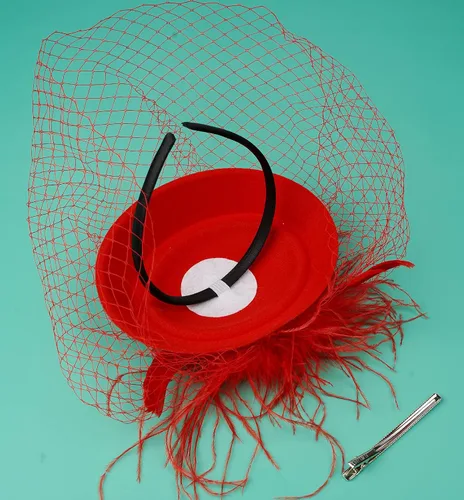 Vista 4 de Sombreros inspirados en el estilo de los años 20 y 50, sombrero pastillero, sombrero de cóctel, fiesta de té, sombrero con velo para niñas y mujeres