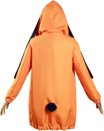 Vista 3 de Kakegurui Twin Yomoduki Runa Hoodie Uniforme Kakegurui Compulsivo Gambler Runa Cosplay Disfraz de conejo Orejas Conjunto de abrigo para mujer