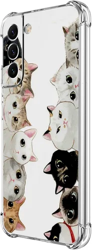 Vista 29 de Funda para Galaxy S22 Plus, protección contra caídas de rosas y mariposas azules, a prueba de golpes, de cuerpo completo, resistente a los arañazos