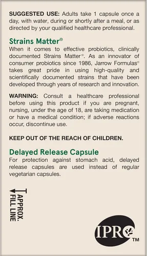 Vista 10 de Jarrow Formulas Jarro-Dophilus Ultra Gut Rescue - 50 mil millones de UFC por porción - Probióticos restauran, protegen y mantienen la flora