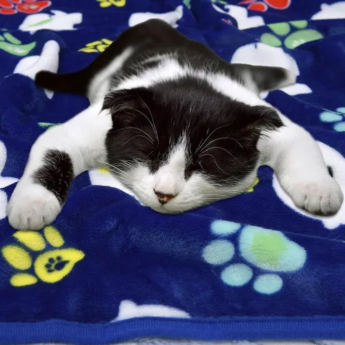 Vista 5 de Rezutan 1 paquete de 3 mantas para perros grandes, 41x31 pulgadas para mantas suaves y mullidas para mascotas y gatos de tamaño mediano, reversibles