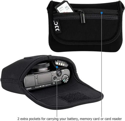 Vista 5 de JJC Funda de Bolso Compacta para Canon G7X G9X SX620 Sony ZV-1 II ZV1 ZV-1F ZV1F RX100 VII VI VA IV Olympus TG-7 TG-6 TG-5 TG-4 Fuji XP140 XP130