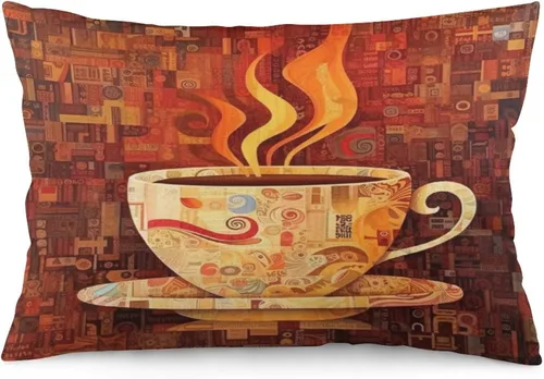 Vista 30 de Funda de almohada con sombrero de bruja con diseño de gato de 20 x 30 pulgadas, diseño de impresión de doble cara con cremallera invisible, Patrón 8