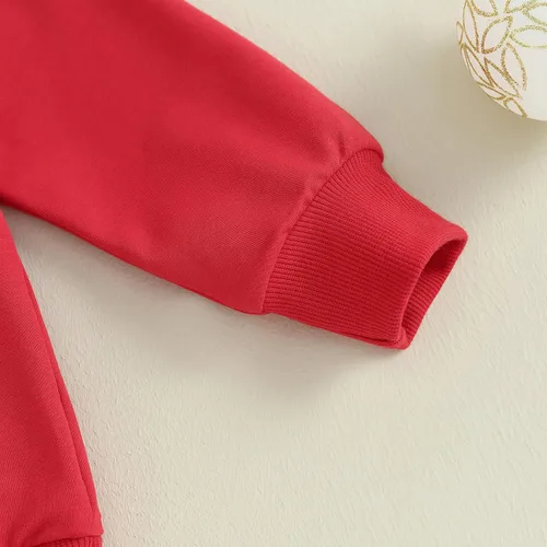 Vista 4 de Flawbena Conjunto de sudadera de manga larga con estampado de letras y pantalones largos, ropa de otoño