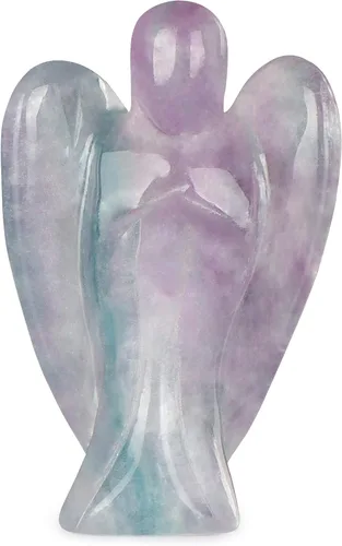 Vista 9 de Artistone Estatuas y figuras de ángel de cristal de amatista, bolsillo de gemas talladas, piedra curativa de ángel de la guarda, regalos