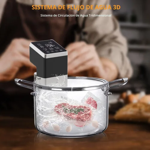 Vista 7 de 1400W Sous Vide Cooker, Precision Immersion Circulators with large Touchscreen Accurate Temperature Timer (120V with WiFi)