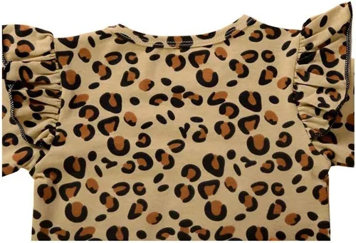 Vista 4 de Conjunto de ropa cálida con volantes y falda plisada para bebé niña